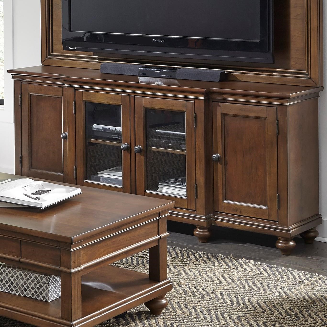 Aspenhome Oxford 75 Console With 4 Doors And Adjustable Shelves