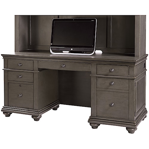 Aspenhome Oxford Credenza Desk With Locking File Drawer By Home Aspenhome Oxford Credenza Desk With Locking File Drawer