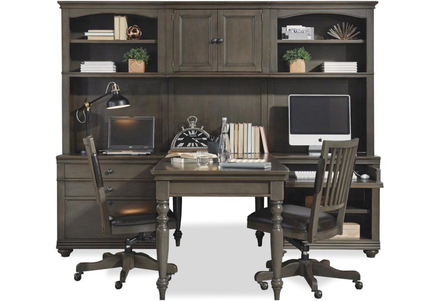 Aspenhome Oxford Home Office Wall Unit Abode Desk Hutch Sets