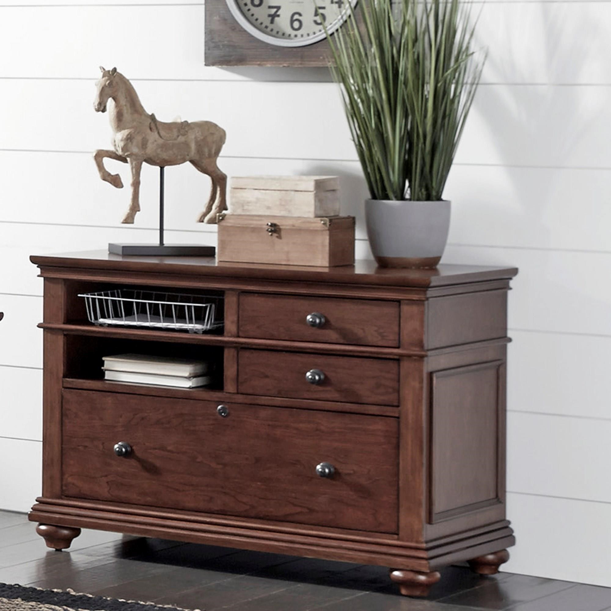 Aspenhome Oxford I07 378 Wbr Combo File With Locking File Drawer