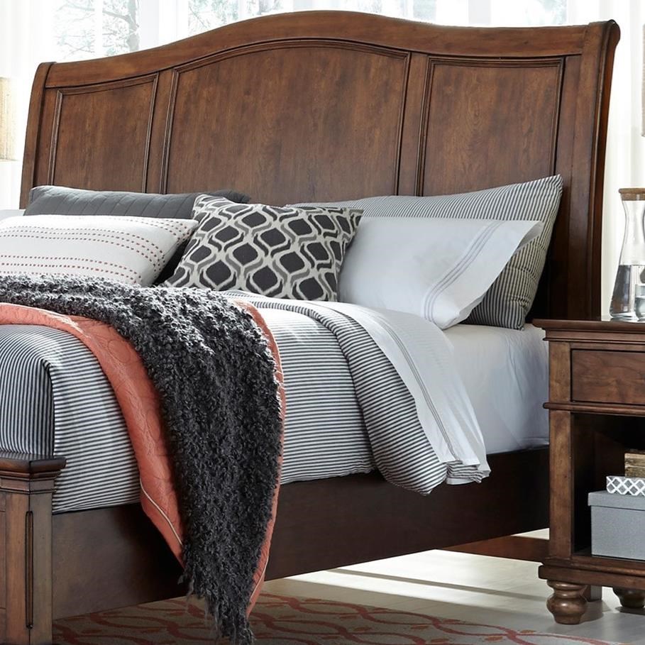Aspenhome Oxford Queen Sleigh Headboard With Usb Ports Stoney