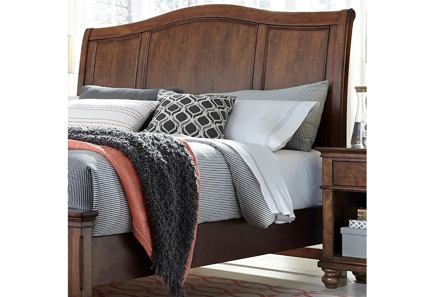 Aspenhome Oxford Queen Sleigh Headboard With Usb Ports Stoney