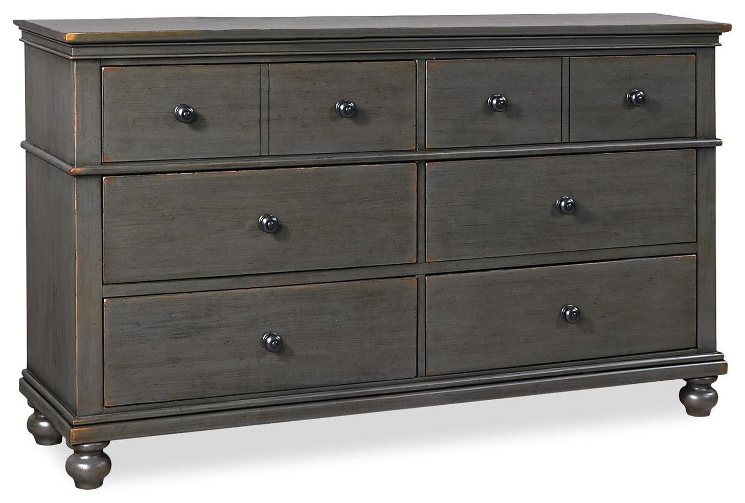 Aspenhome Oxford 6 Drawer Dresser Homeworld Furniture Dressers