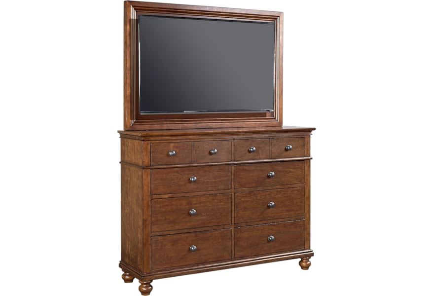 Hills Of Aspen Oxford Transitional Media Chest With Tv Mount And