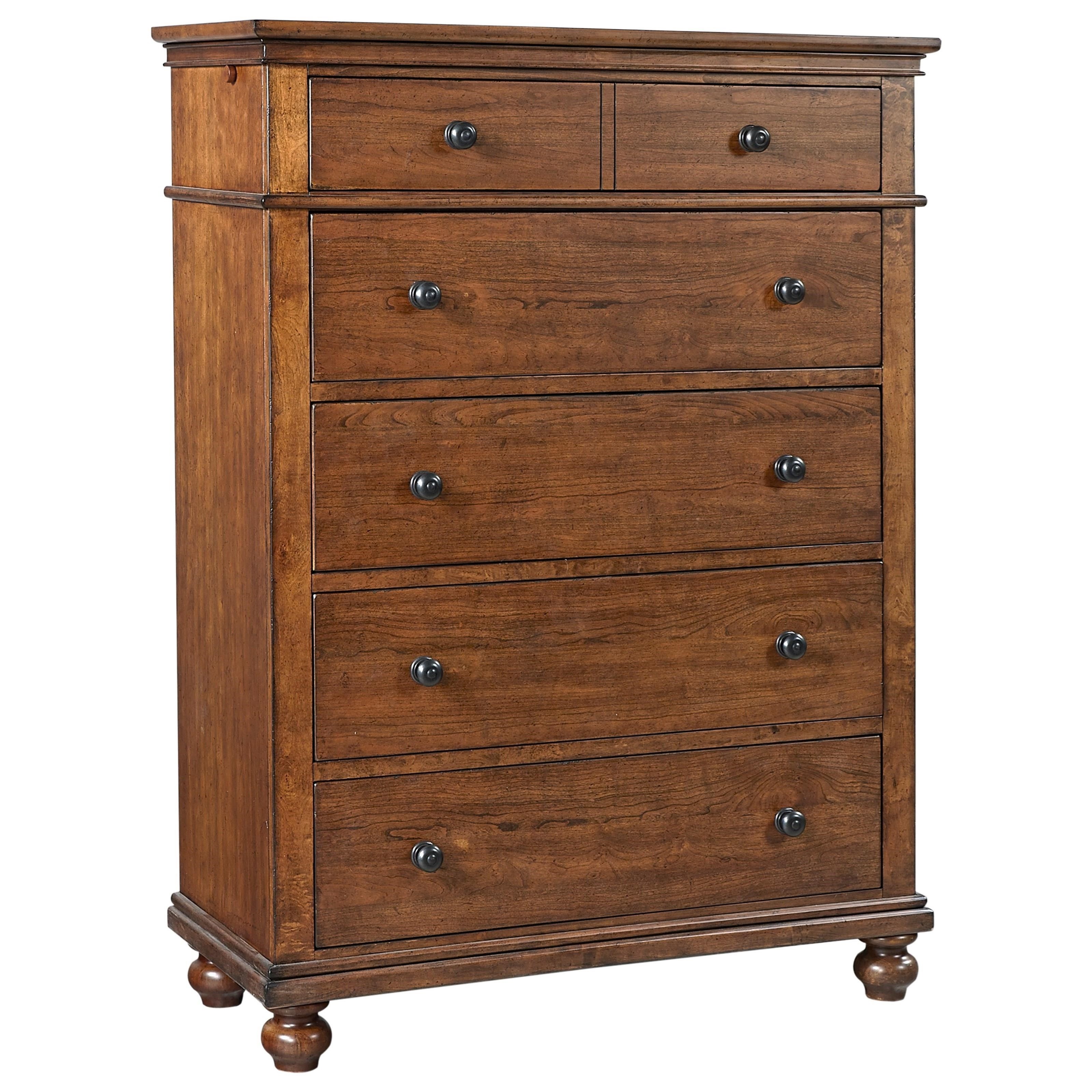 Aspenhome Oxford I07 456 Wbr Transitional 5 Drawer Chest With