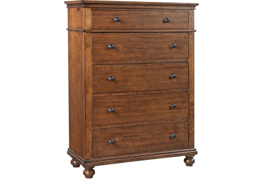 Aspenhome Oxford I07 456 Wbr Transitional 5 Drawer Chest With