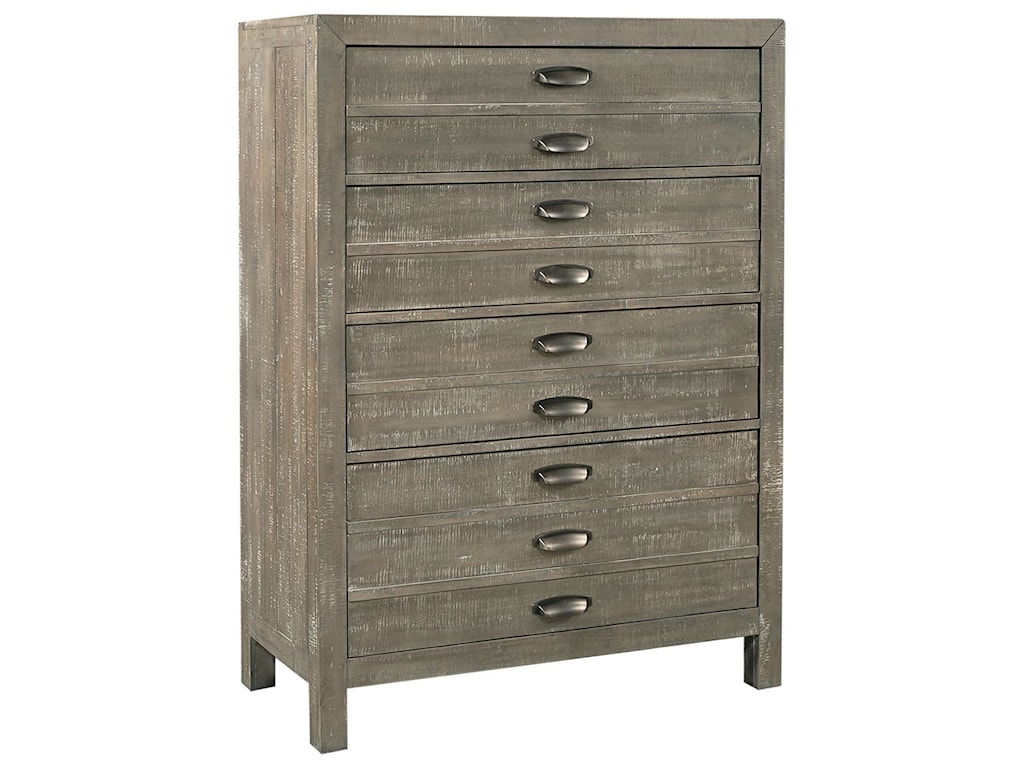 Aspenhome Radiata 4 Drawer Chest With Hidden Compartment Reeds