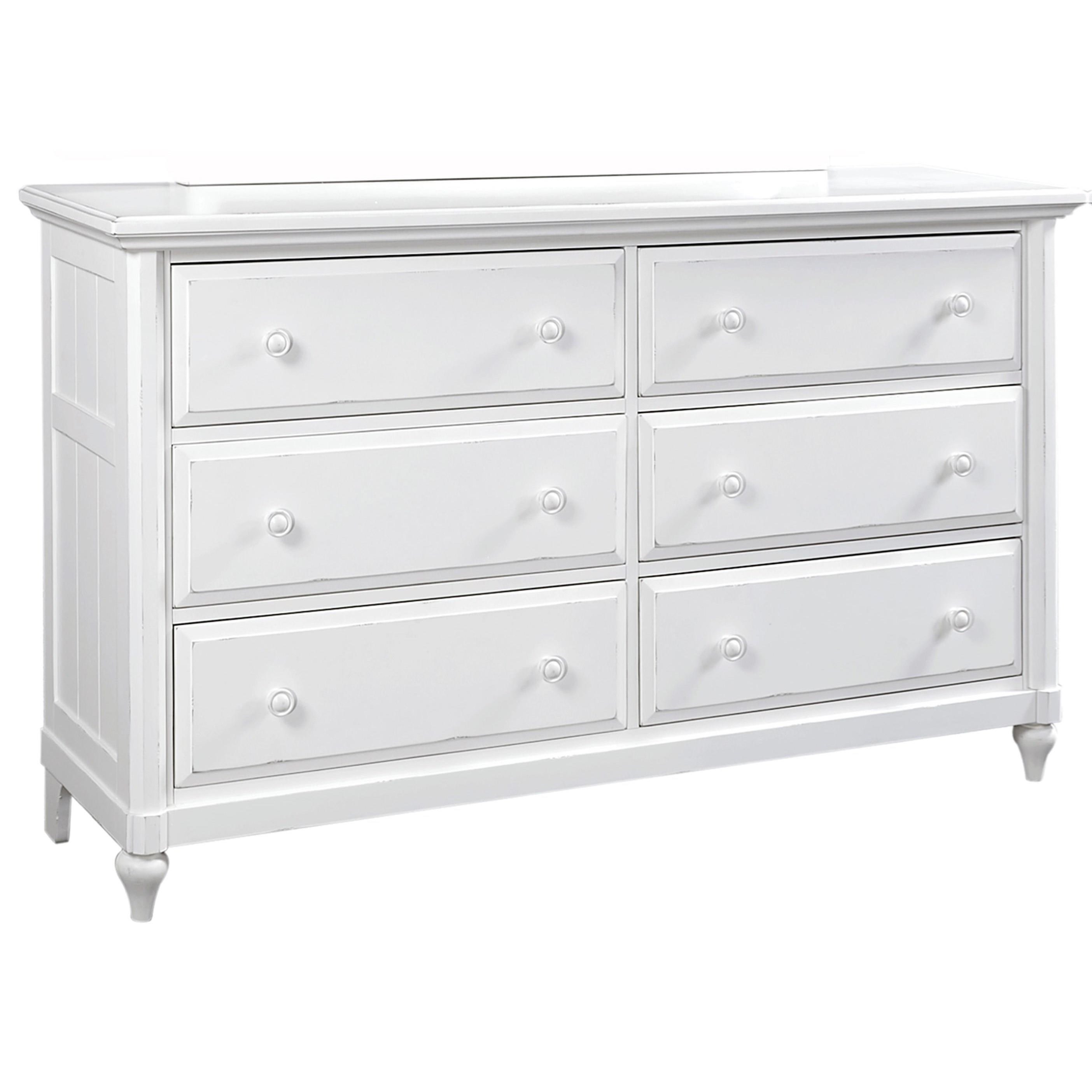 Aspenhome Retreat I31 453 Chk Six Drawer Dresser With Turned Legs