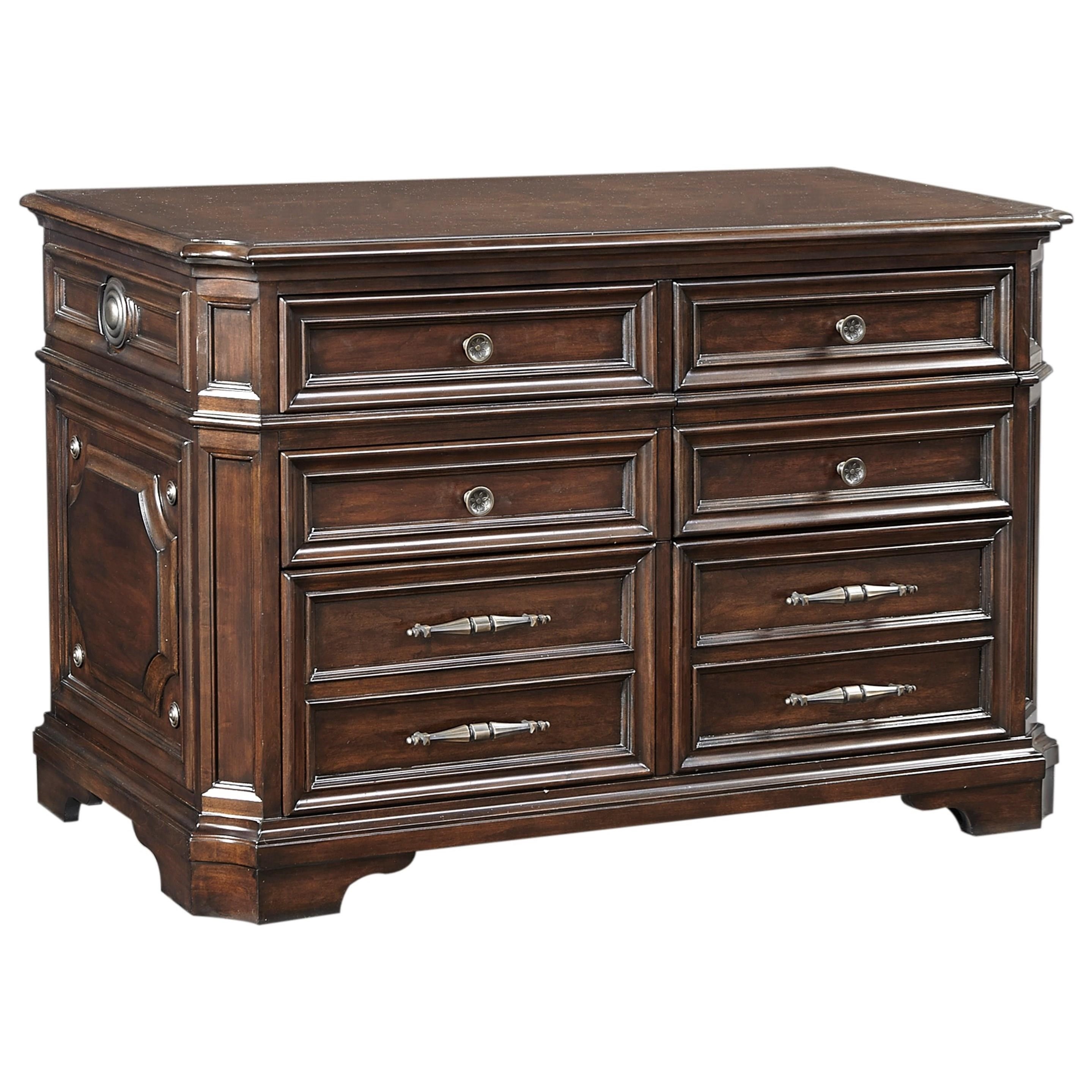 Aspenhome Sheffield I39 378 Traditional Five Drawer File Chest With Three Lockable File Drawers Hudson S Furniture Lateral Files