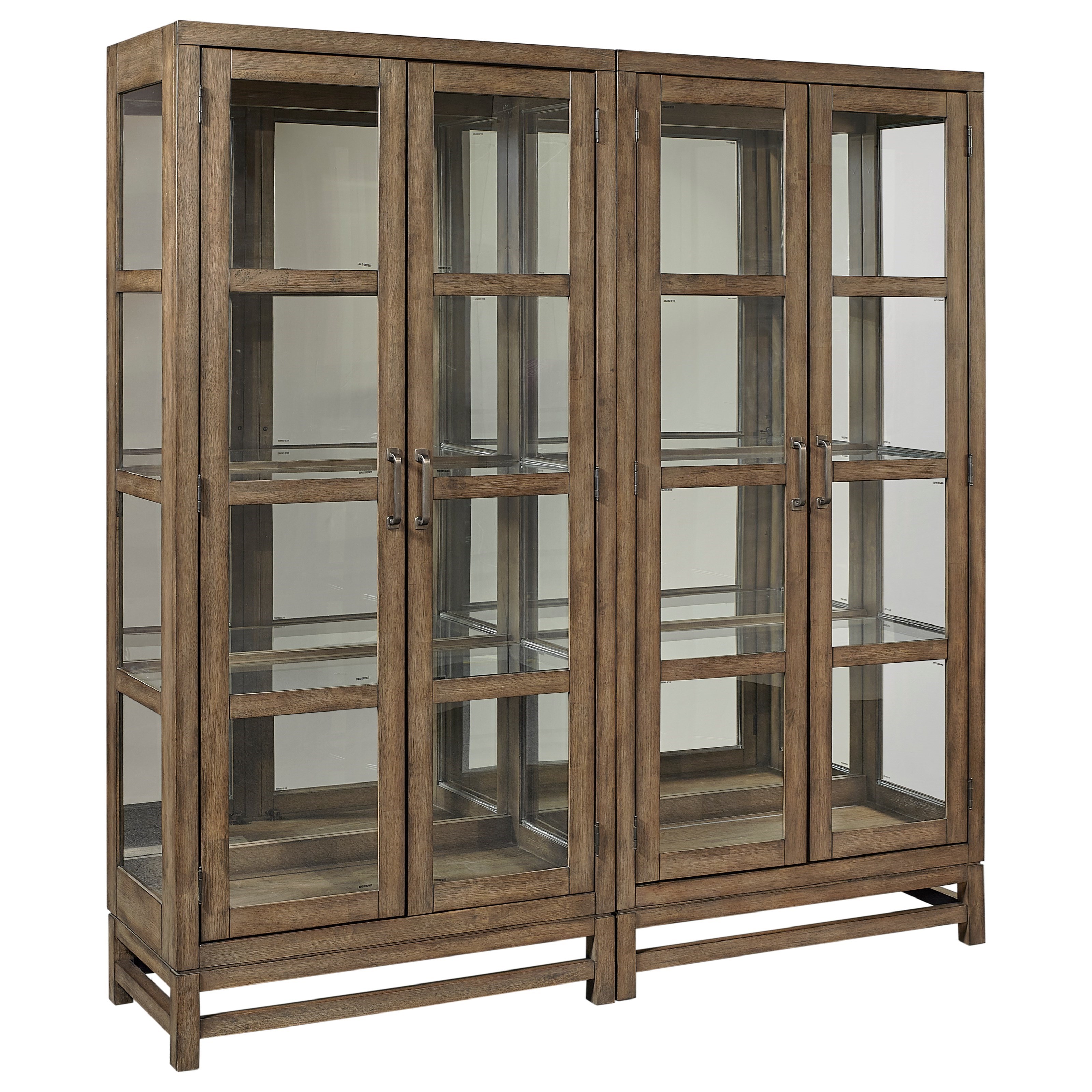Aspenhome Terrace Point Casual Curio Cabinet With Tough Lighting