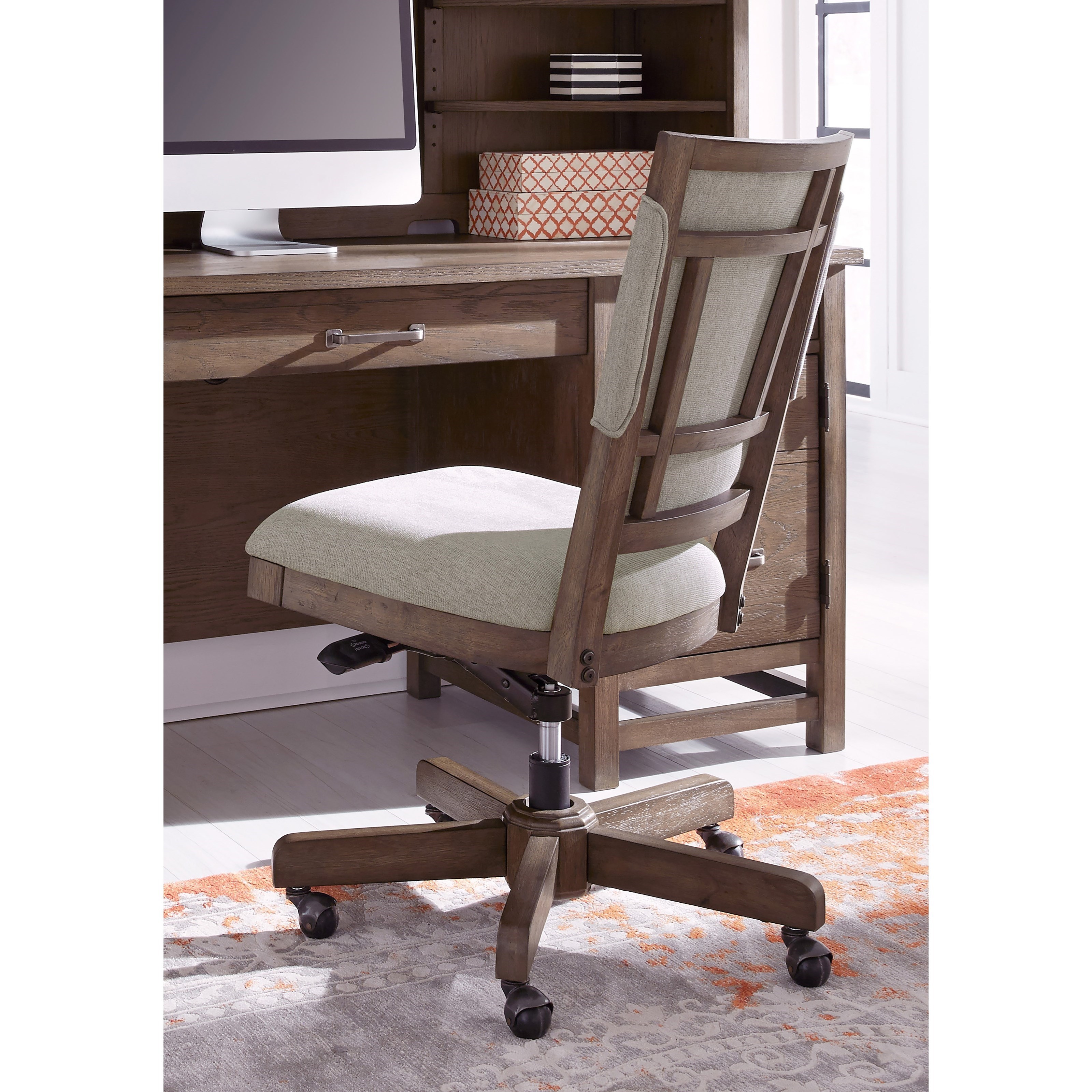 upholstered desk chair