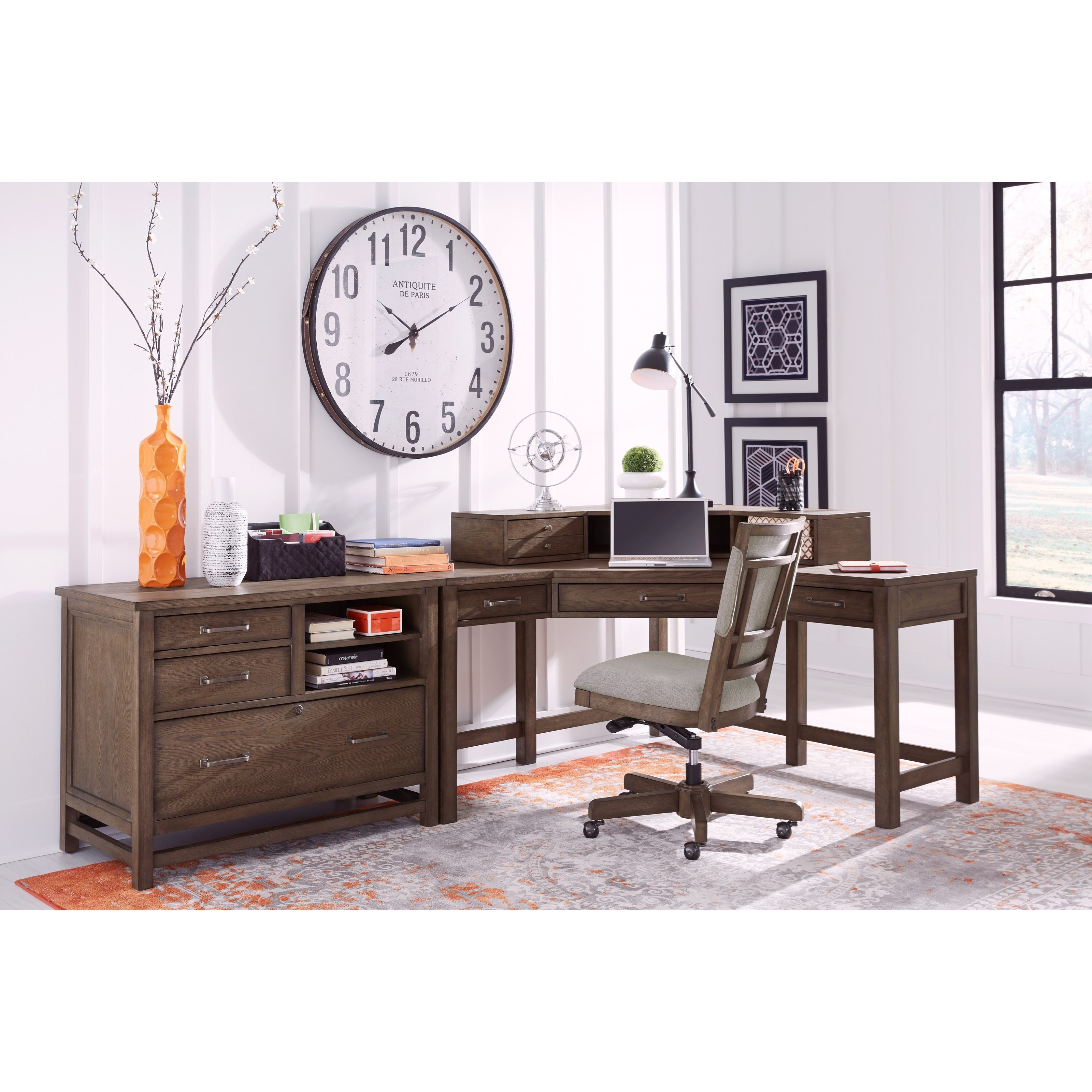 Aspenhome Terrace Point Casual Corner Desk And Hutch With Outlets And Usb Port Stoney Creek Furniture Table Desks Writing Desks