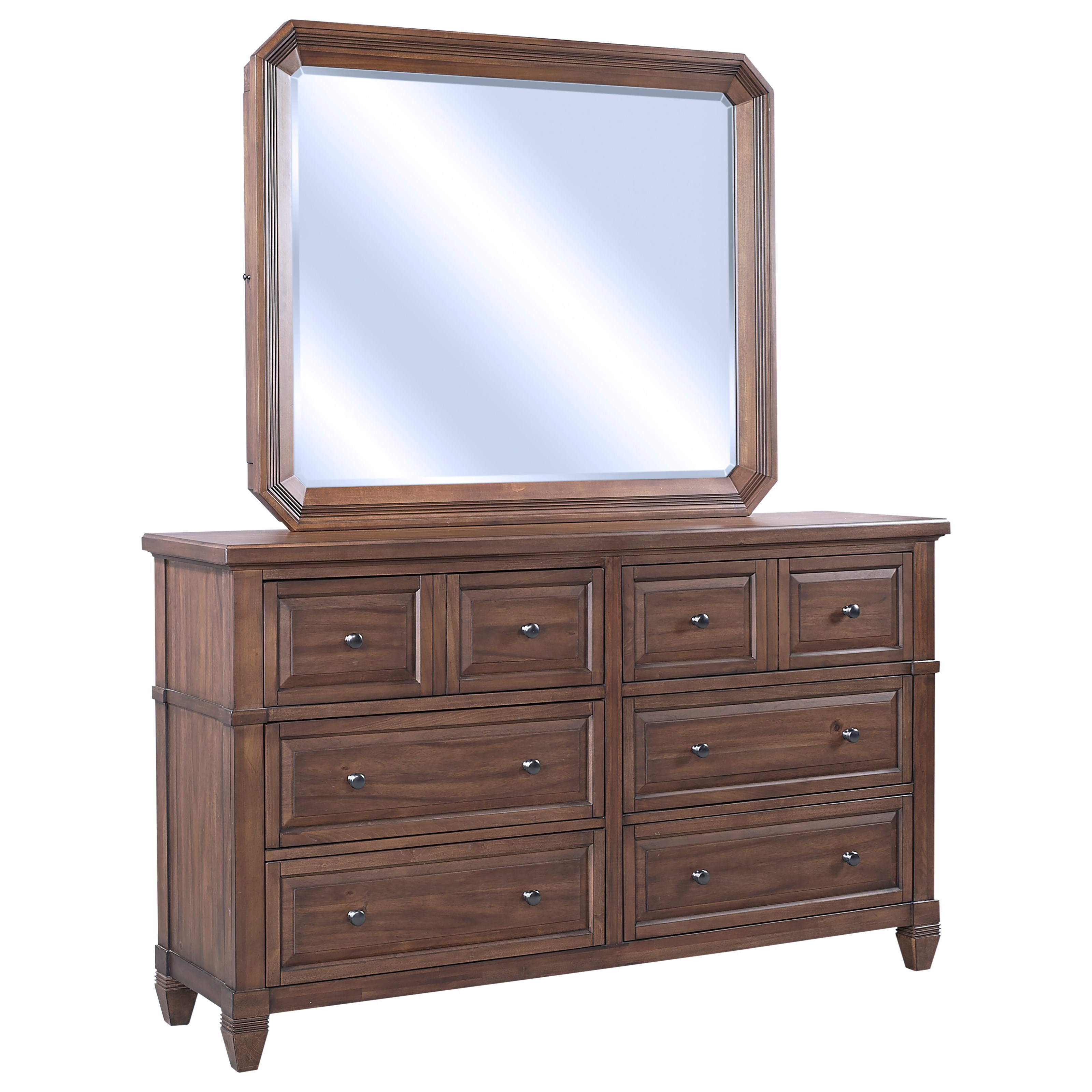 Aspenhome Thornton Mirror With Hidden Felt Lined Jewelry Storage