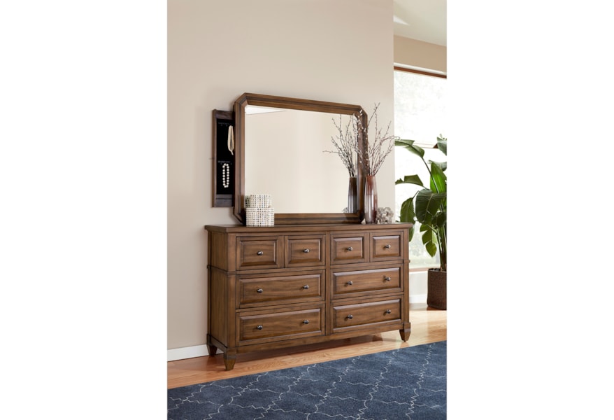 Aspenhome Thornton I34 463 Sna Mirror With Hidden Felt Lined Aspenhome Thornton I34 463 Sna Mirror