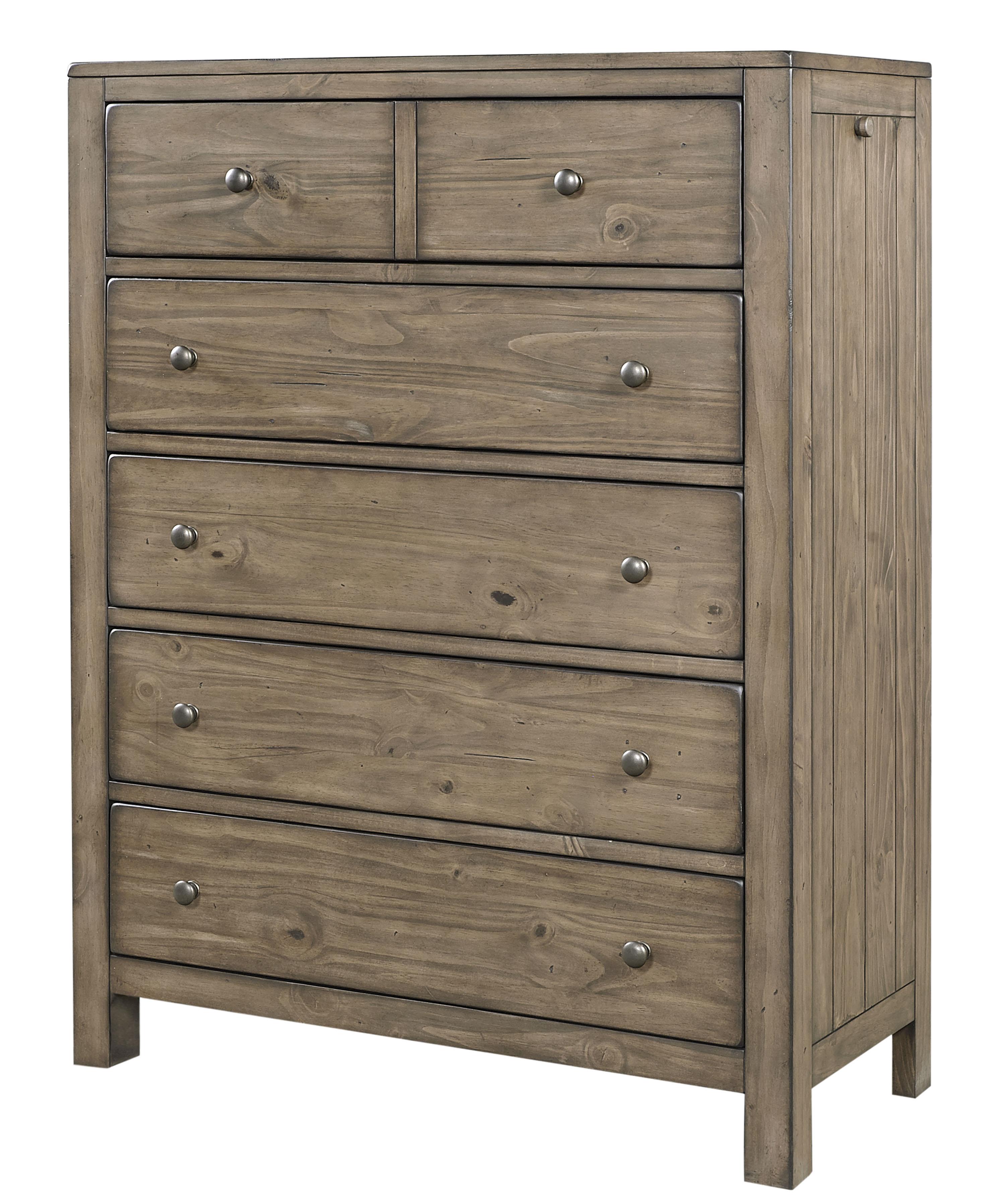 Aspenhome Tildon I56 456 Five Drawer Chest With Pull Out Clothing