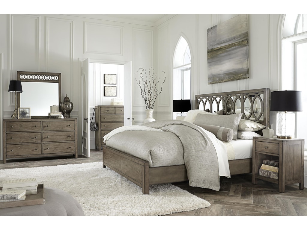 Aspenhome TildonCalifornia King Mirror Panel Bed