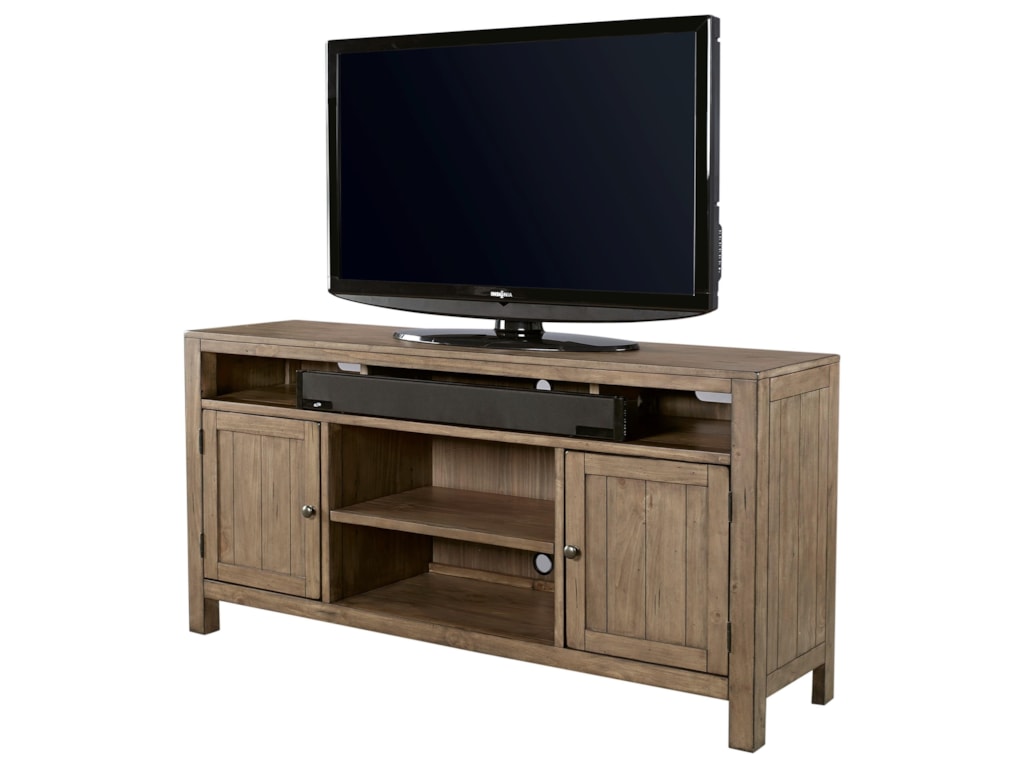 Aspenhome Tildon I56 264 65 Console With 2 Doors And Soundbar Area Tildon 65 Console With 2 Doors And Soundbar Area By Aspenhome