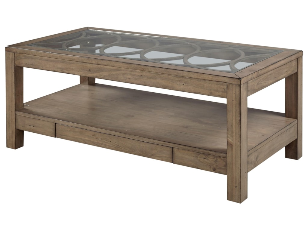 Tildon Rectangular Tail Table With Gl Top By Aspenhome At Wayside Furniture Aspenhome Tildonrectangular Tail Table