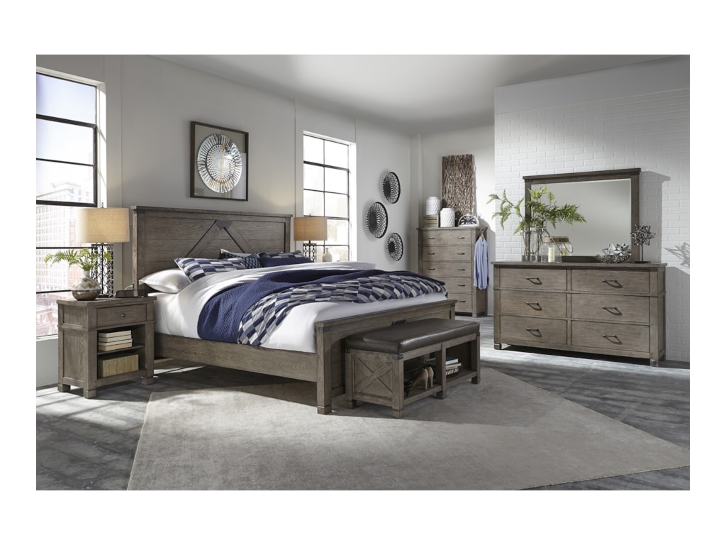 Aspenhome TuckerQueen Panel Bed