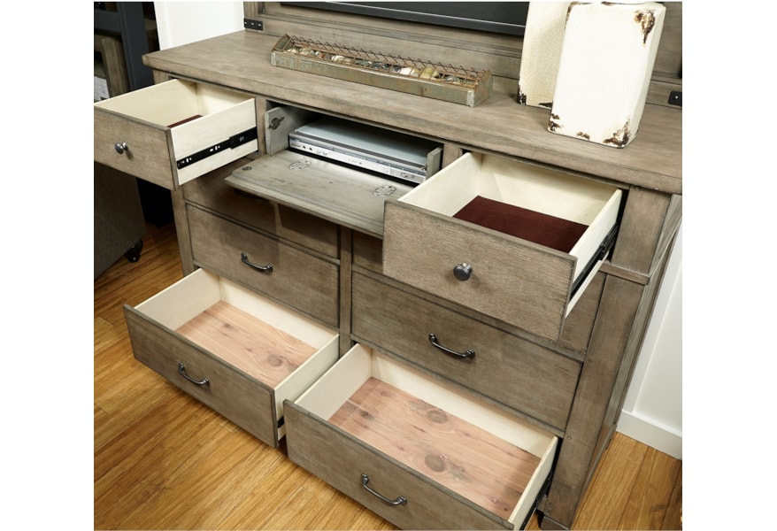 Aspenhome Tucker Chesser With Tv Stand Belfort Furniture Dressers