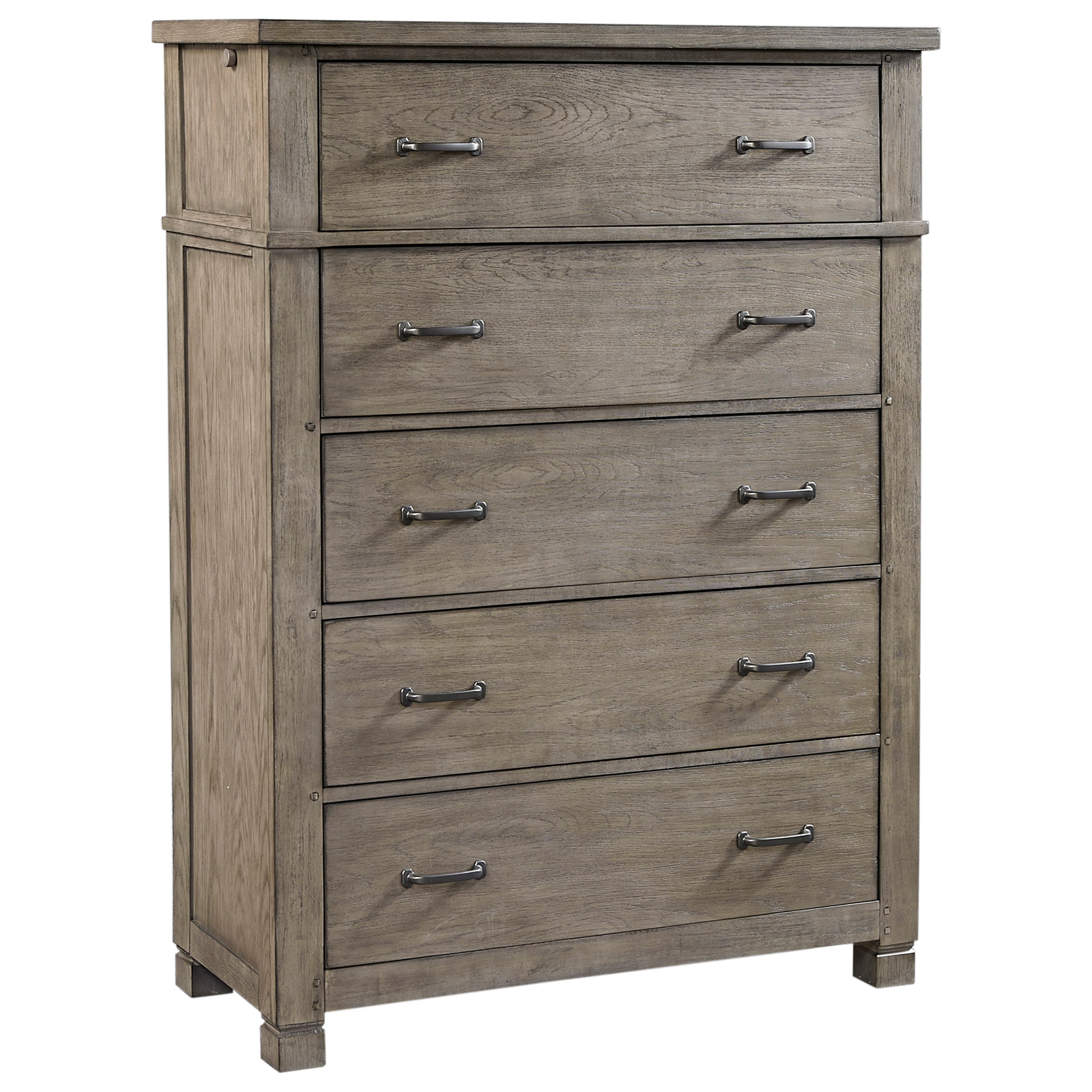 Aspenhome Tucker 5 Drawer Chest With Felt Lined Top Drawer