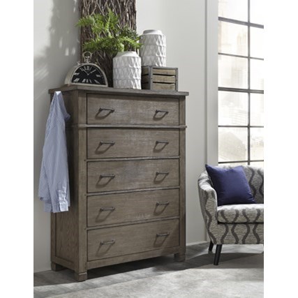 Aspenhome Tucker 5 Drawer Chest With Felt Lined Top Drawer Walker S Furniture Drawer Chests