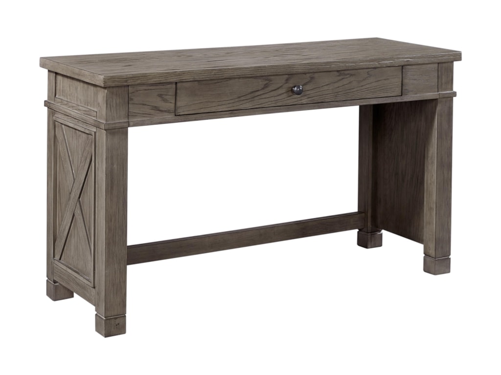 Aspenhome Tucker I45 9160 Stn Sofa Writing Table With Drop Front Tucker Sofa Writing Table With Drop Front Drawer By Aspenhome