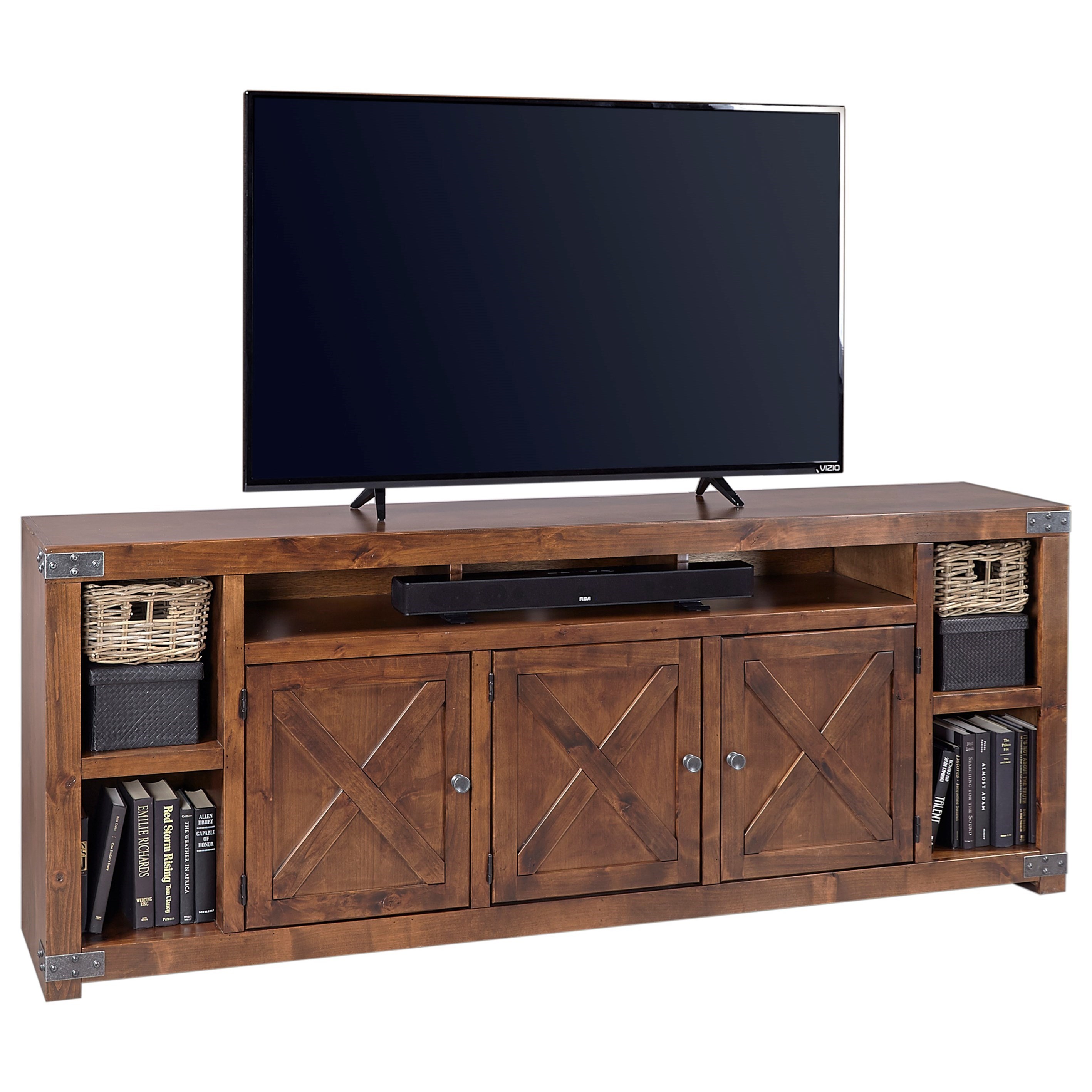 Aspenhome Urban Farmhouse 84 Entertainment Console With 3 Doors