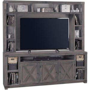Aspenhome Urban Farmhouse 84 Tv Console And Hutch Dunk Bright Furniture Wall Unit