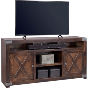 Aspenhome Urban Farmhouse Df1065 Tob 65 Entertainment Console With 2 Doors Hudson S Furniture Tv Stands