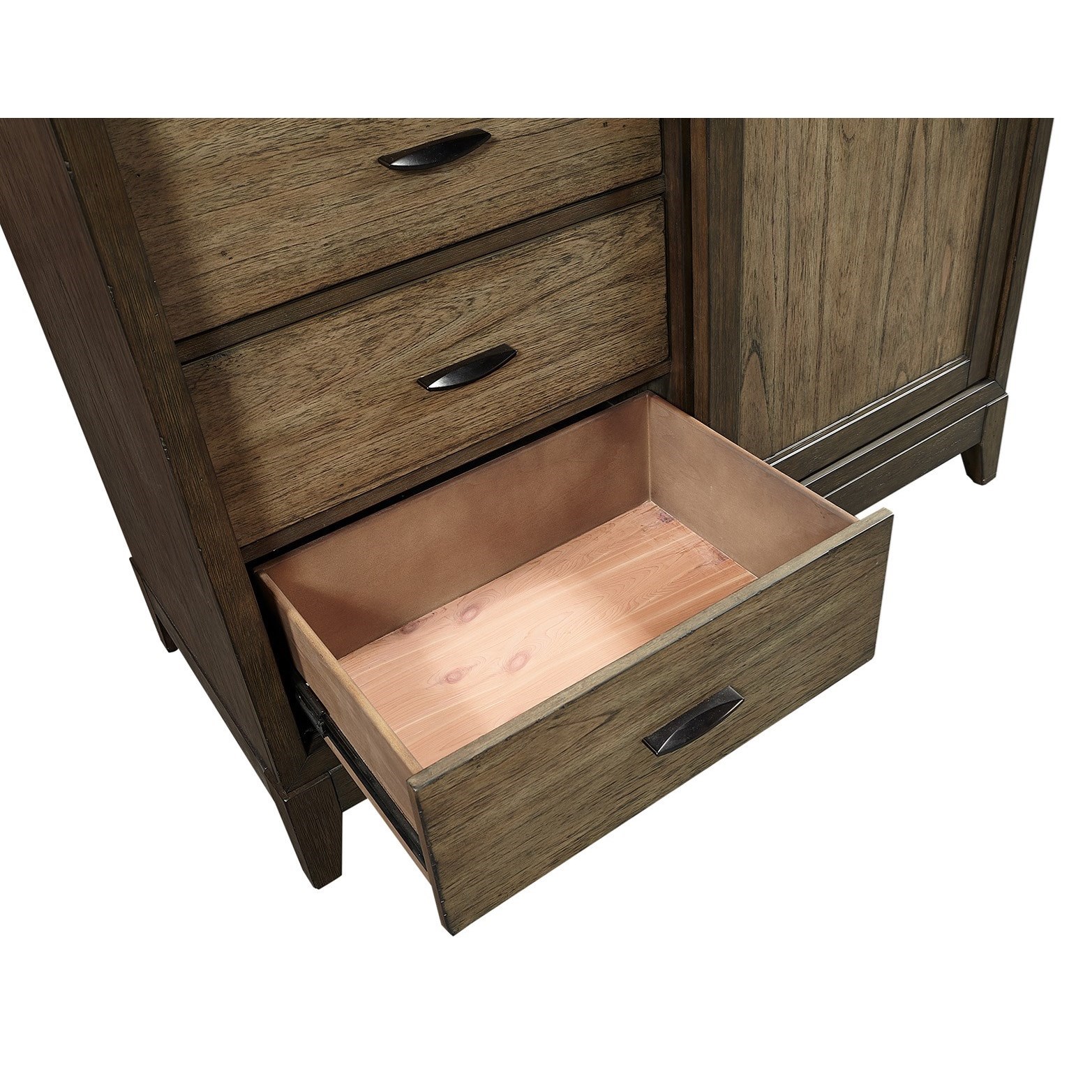 Aspenhome Westlake Transitional 6 Drawer Sliding Door Chest With