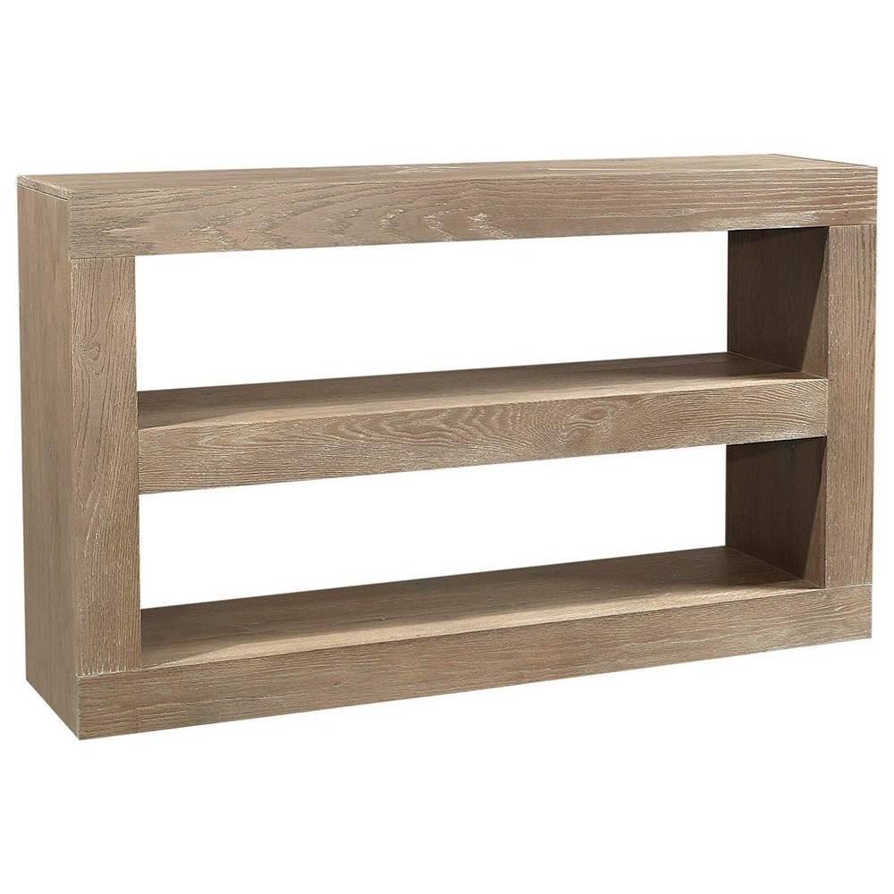 Aspenhome Nova Oak Transitional 65 2 Shelf Open Console Tv Stand Walker S Furniture Tv Stands