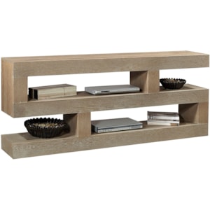 Aspenhome Nova Oak Transitional 74 Console Table Tv Stand With Lower Open Shelving Belfort Furniture Tv Stands