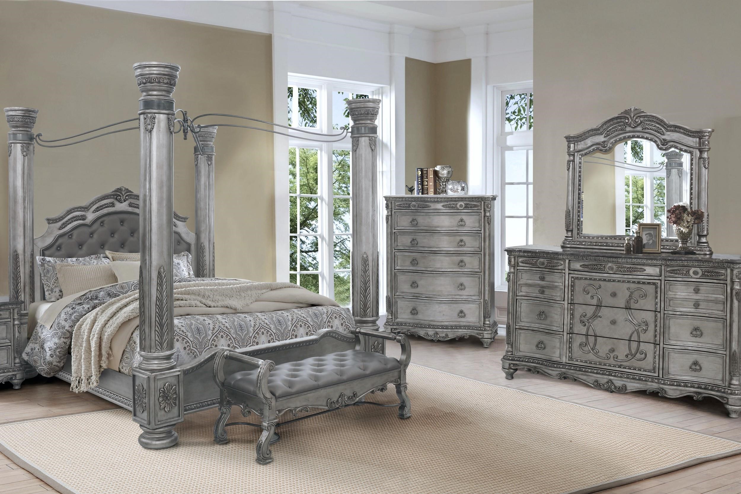 Avalon Antique Platinum King Bedroom 5 