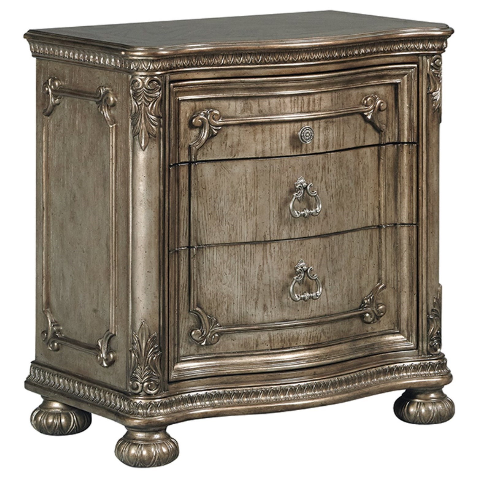 Avalon Seville 2 Drawer Nightstand With Usb Charging Ports Royal Furniture Nightstands