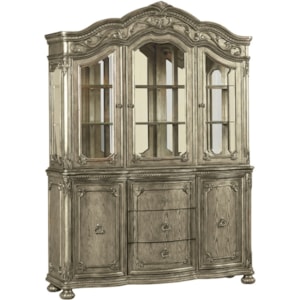 Avalon Furniture Seville Glam Large China Cabinet Wilcox Furniture China Cabinets
