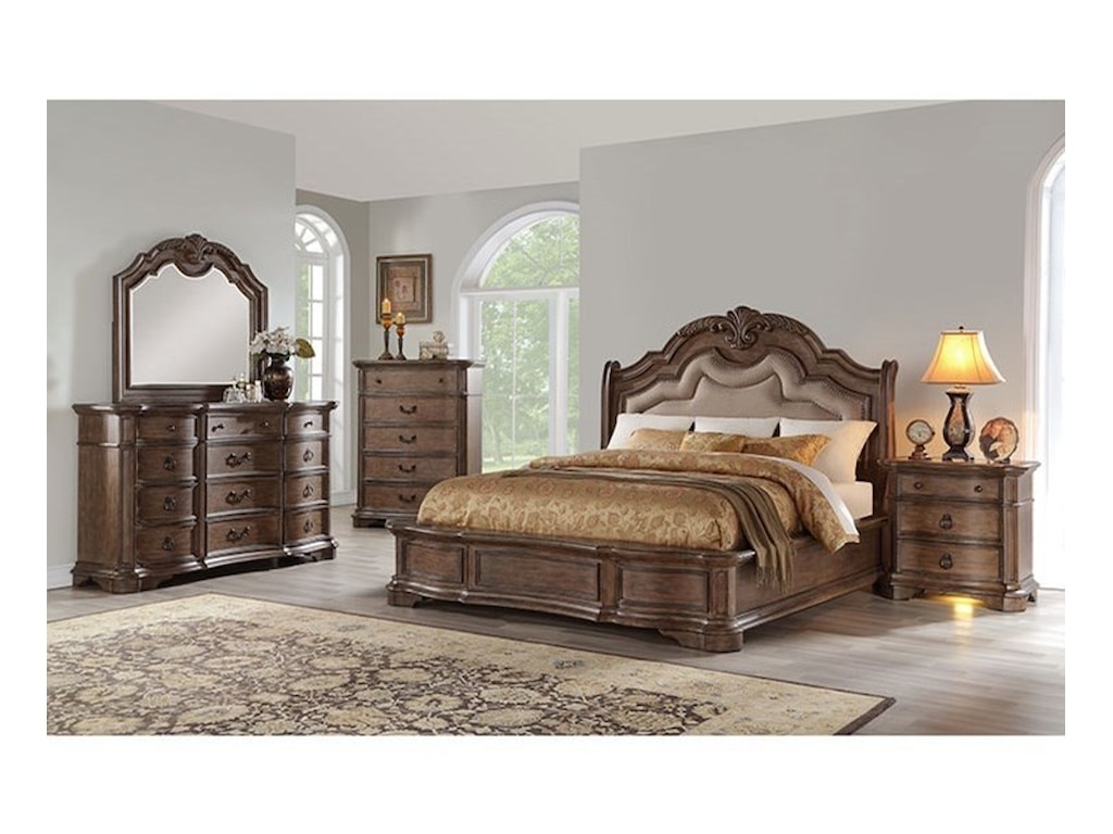 Avalon TulsaQueen Upholstered Bed