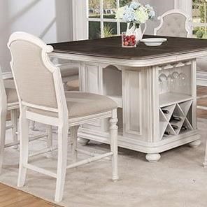 Avalon Furniture Christina Cottage Counter Height Chair With