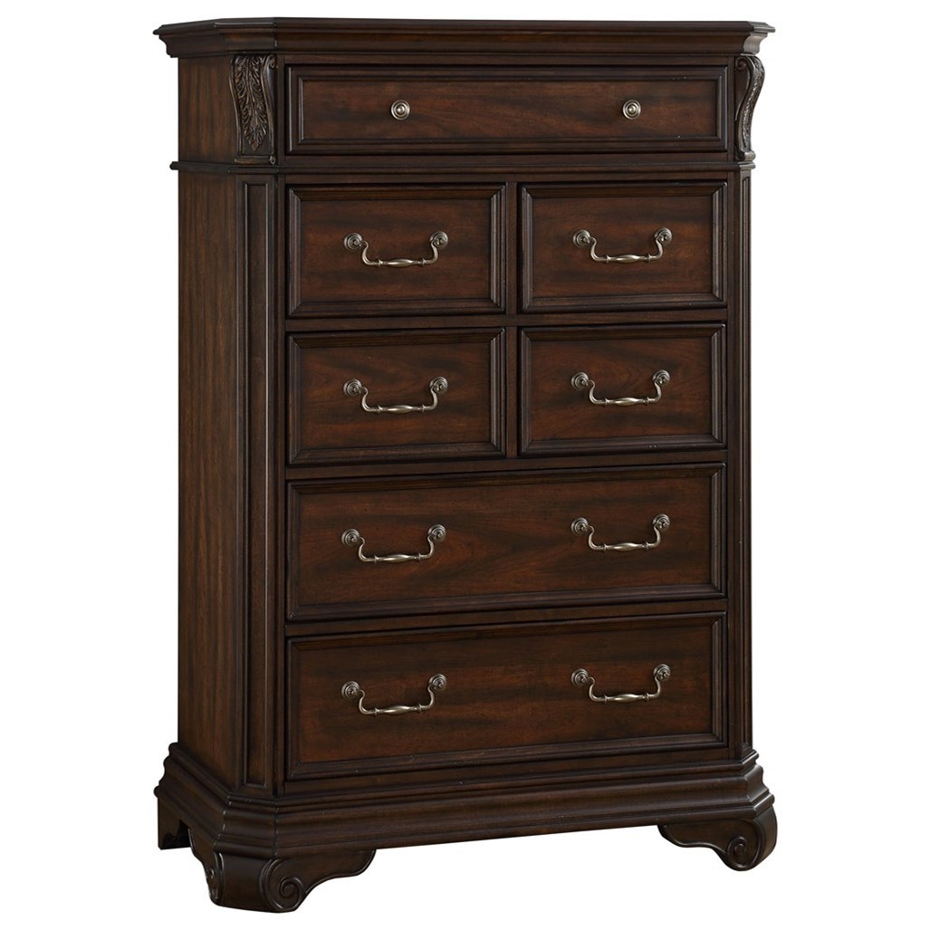 Avalon Lyla Traditional 7 Drawer Chest With Cedar Lined Bottom