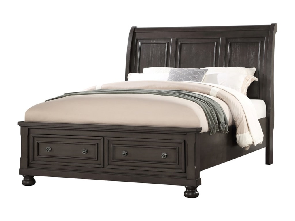 Avalon Furniture Sophia B01061 Traditional Queen Sleigh Bed With Avalon Furniture Sophia B01061queen Sleigh Bed