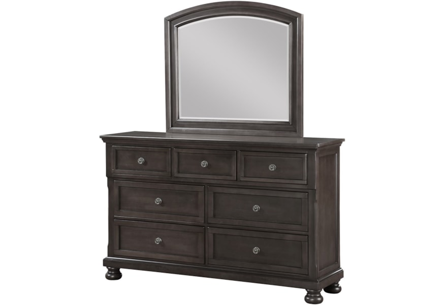 Avalon Furniture Stella Traditional Seven Drawer Dresser And