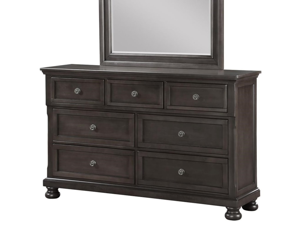 Avalon Furniture Sophia B01061 Traditional Seven Drawer Dresser With Avalon Furniture Sophia B01061dresser W Hidden Drawer