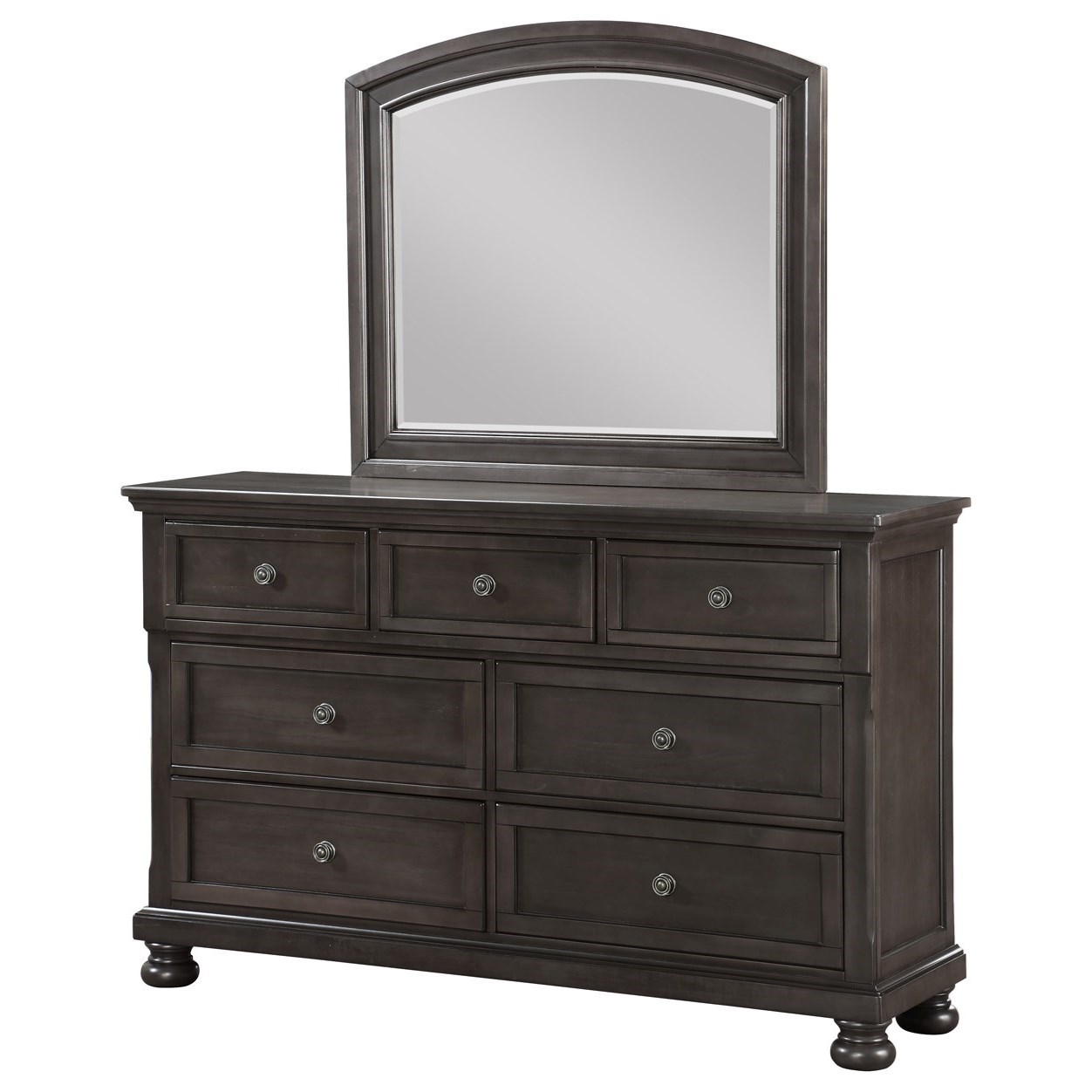 Avalon Furniture Stella Traditional 7 Drawer Dresser With Hidden