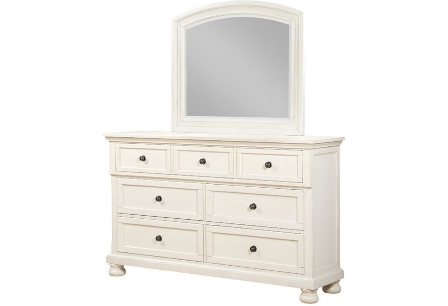 Avalon Furniture Soriah Traditional 7 Drawer Dresser With Hidden