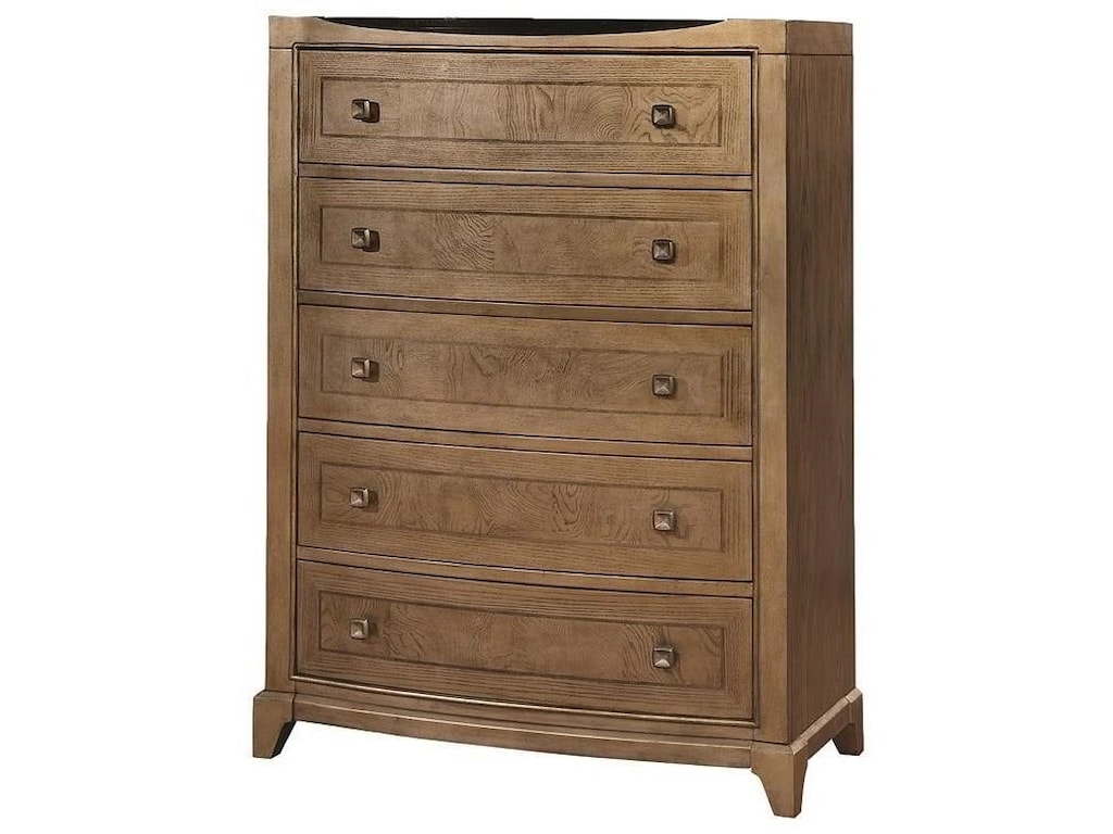 Avalon Furniture Uptown Transitional 5 Drawer Chest With Black Avalon Furniture Uptown Transitional 5 Drawer Chest With Black Granite Top