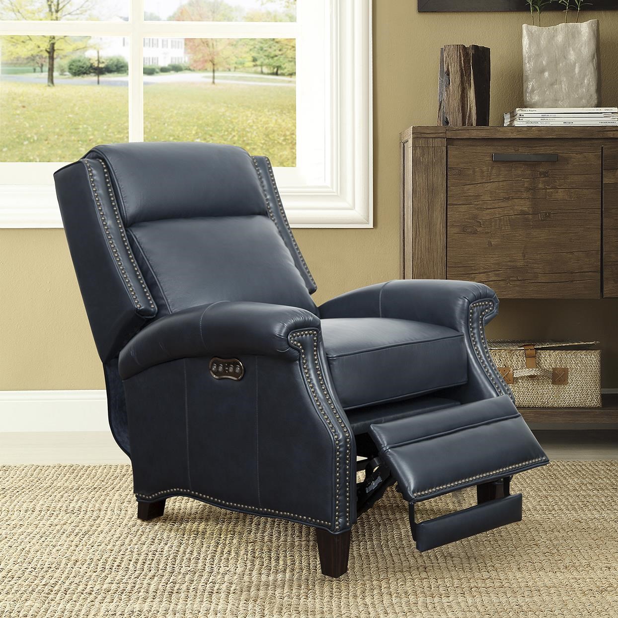 Barcalounger 3286 Shoreham Blue Power Wall Recliner Dream Home