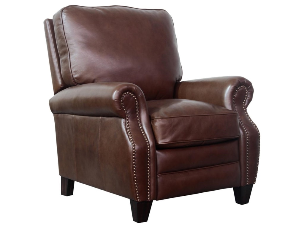 Barcalounger Briarwood Sham Chocolate Push Thru Arm Recliner Barcalounger Briarwoodlow Leg Recliner