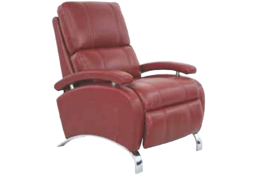 Barcalounger Metro Living Oracle Ii Recliner With Polished Chrome Accents For Modern Style Sprintz Furniture Three Way Recliner