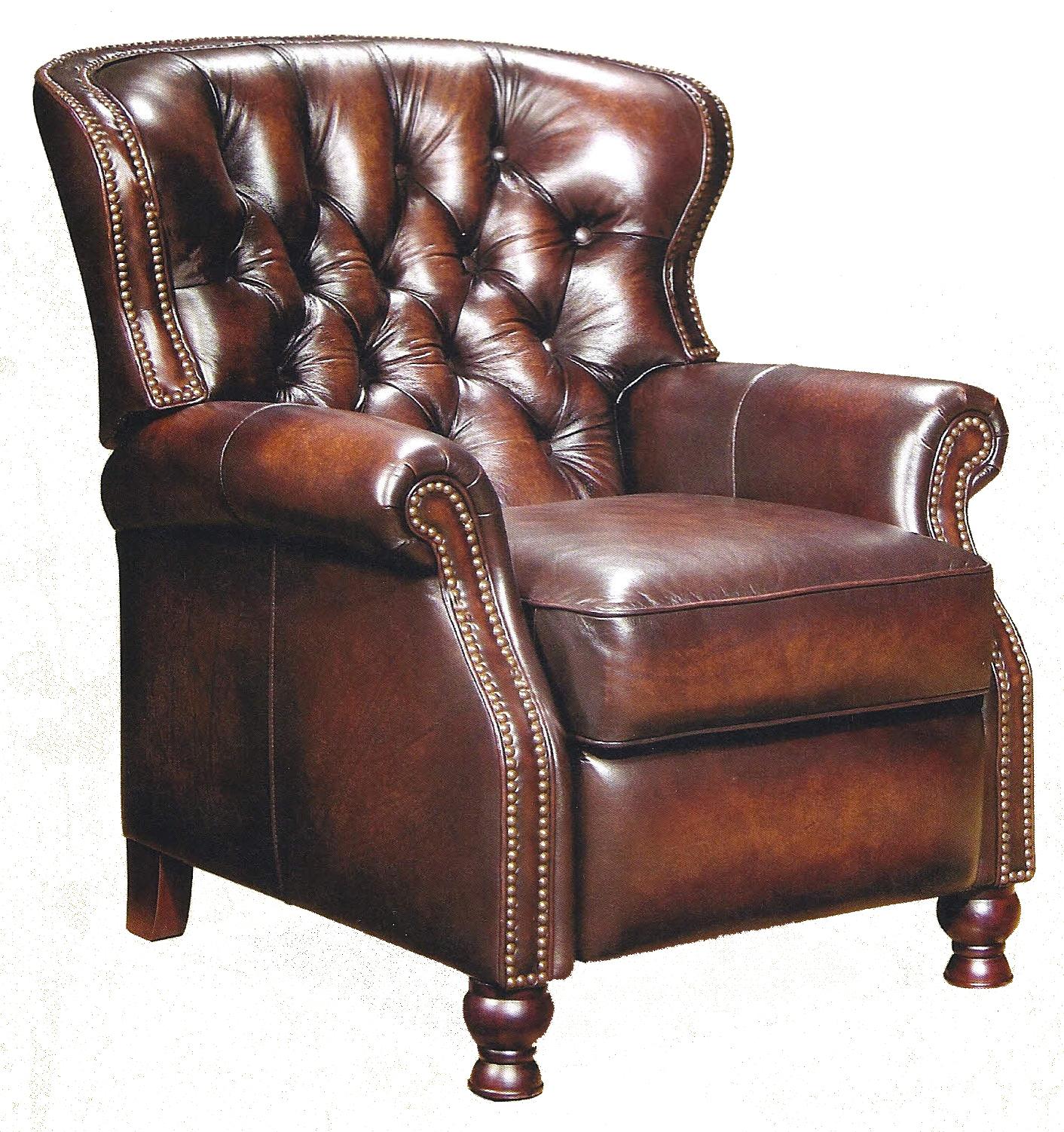 Barcalounger Vintage Reserve Presidential Ii Recliner With Tufted Seat Back And Traditional Style Sprintz Furniture High Leg Recliners