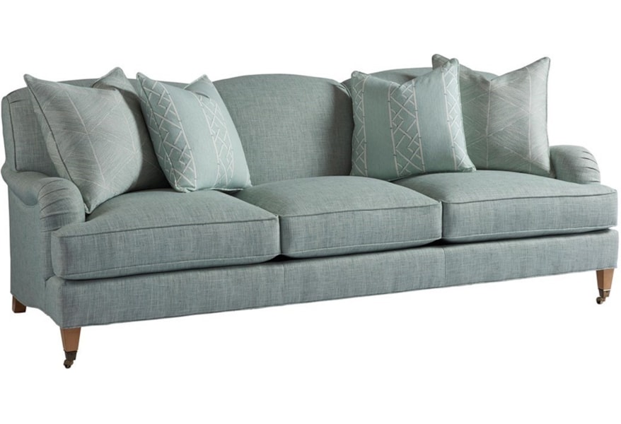 Barclay Butera Barclay Butera Upholstery 5110 33b Sydney Transitional Sofa With Brass Casters Baer S Furniture Sofas